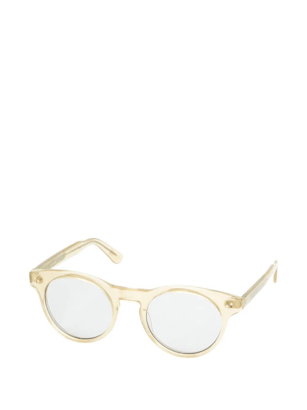Eyevan7285 Luminous-E zonnebril met rond montuur Beige