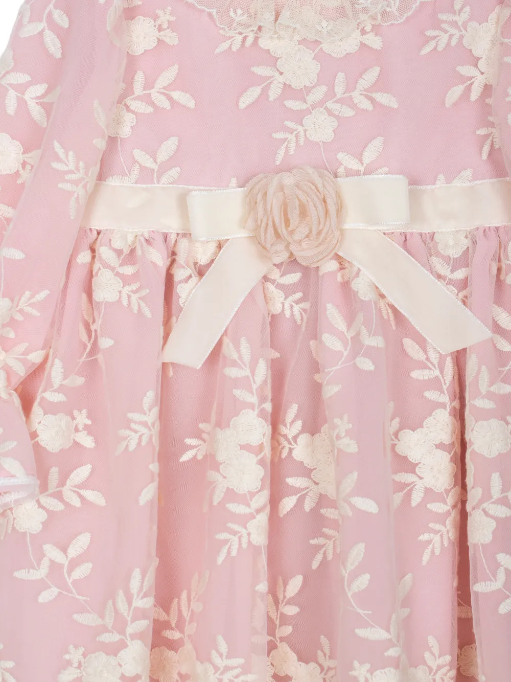 Patachou Jurk met geborduurde bloemen Roze
