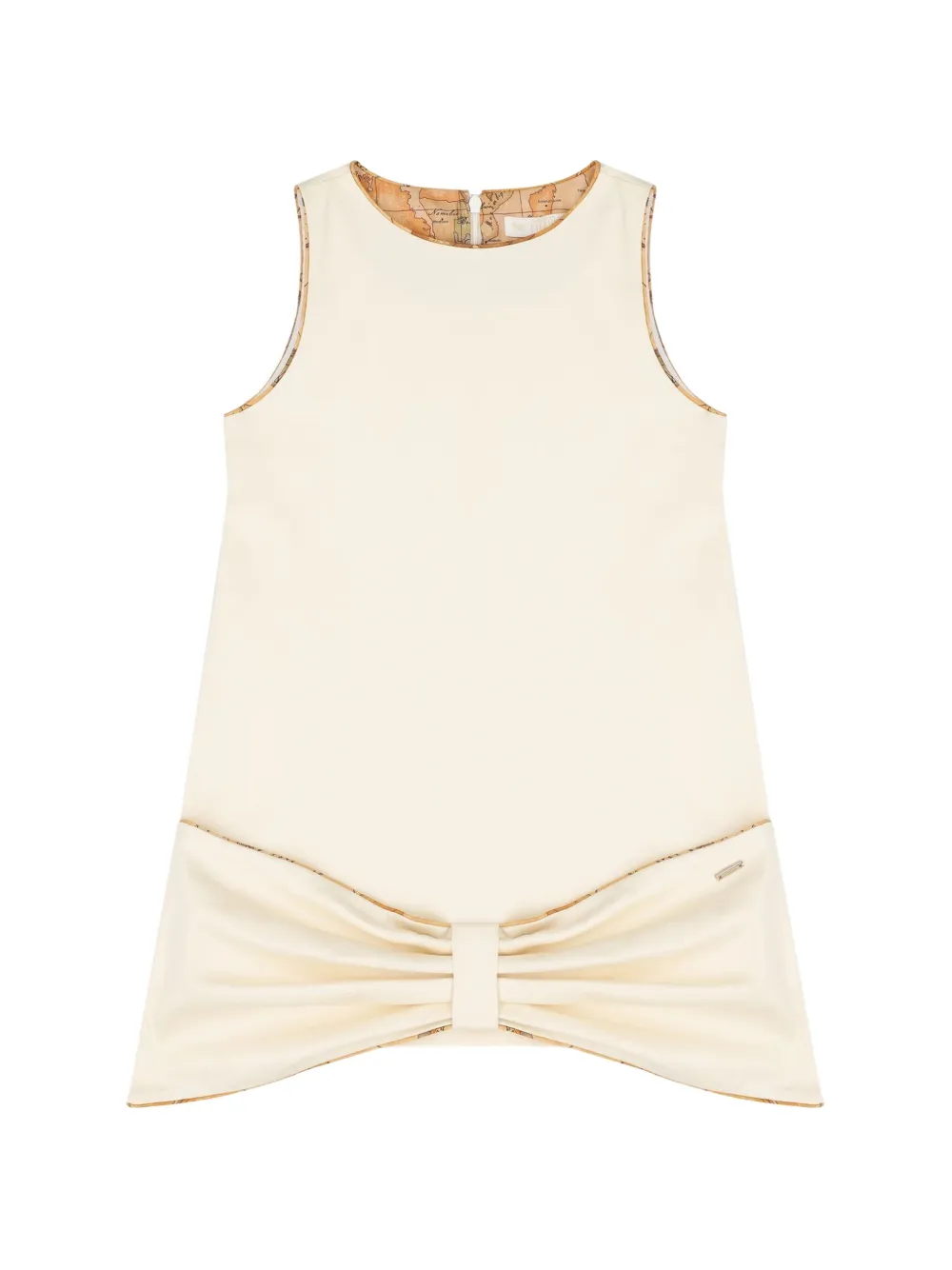 Alviero Martini Kids robe à détail de nœud - Blanc