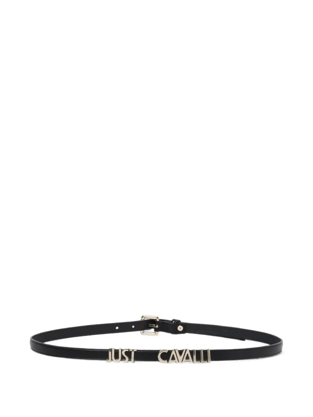 Just Cavalli logo-lettering leather belt