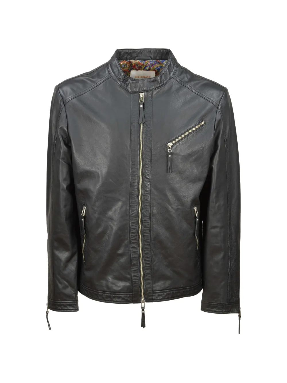 OFFICINA 36 veste de moto en cuir - Noir OFFICINA 36 veste de moto en cuir - Noir