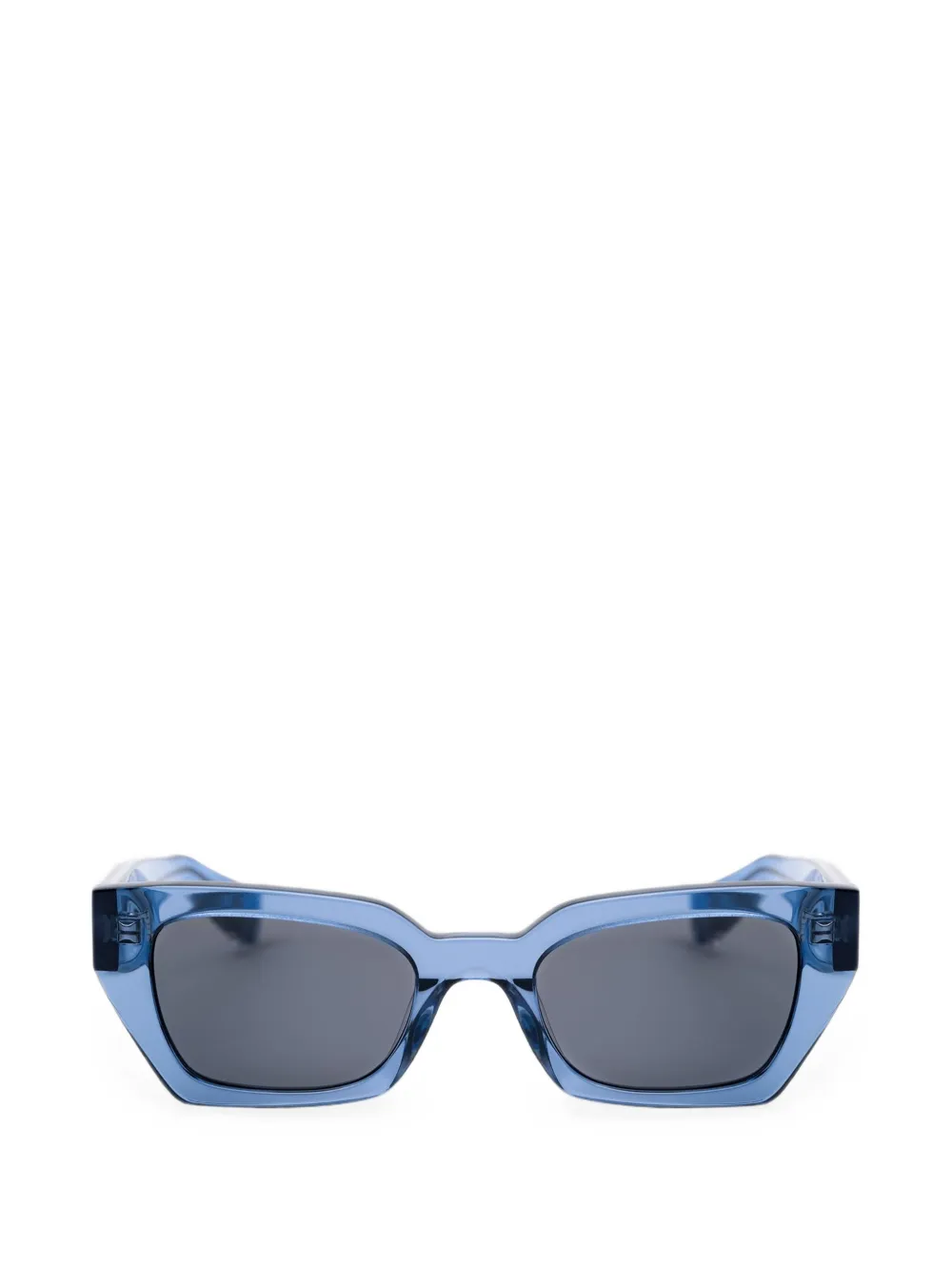MESSYWEEKEND Luna Geometric-frame Sunglasses in Blue