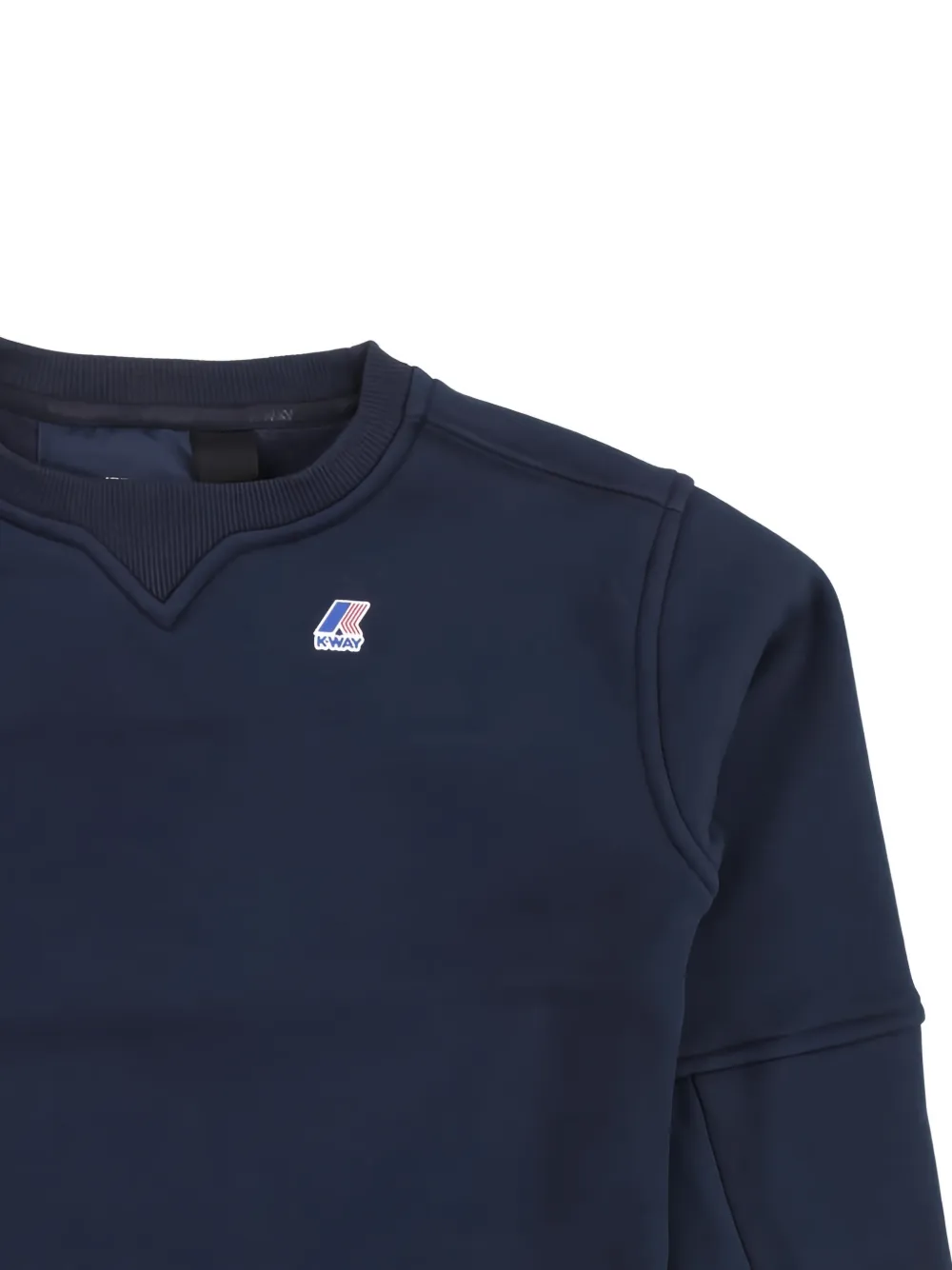 K Way Kids logo-patch sweatshirt Blauw