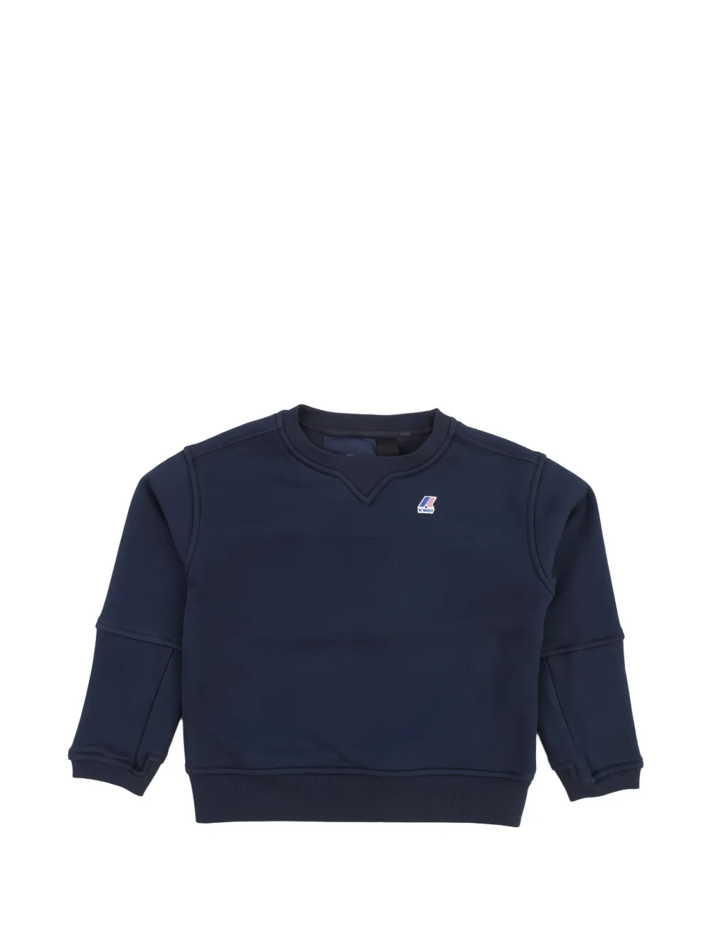 K Way Kids logo-patch sweatshirt Blauw