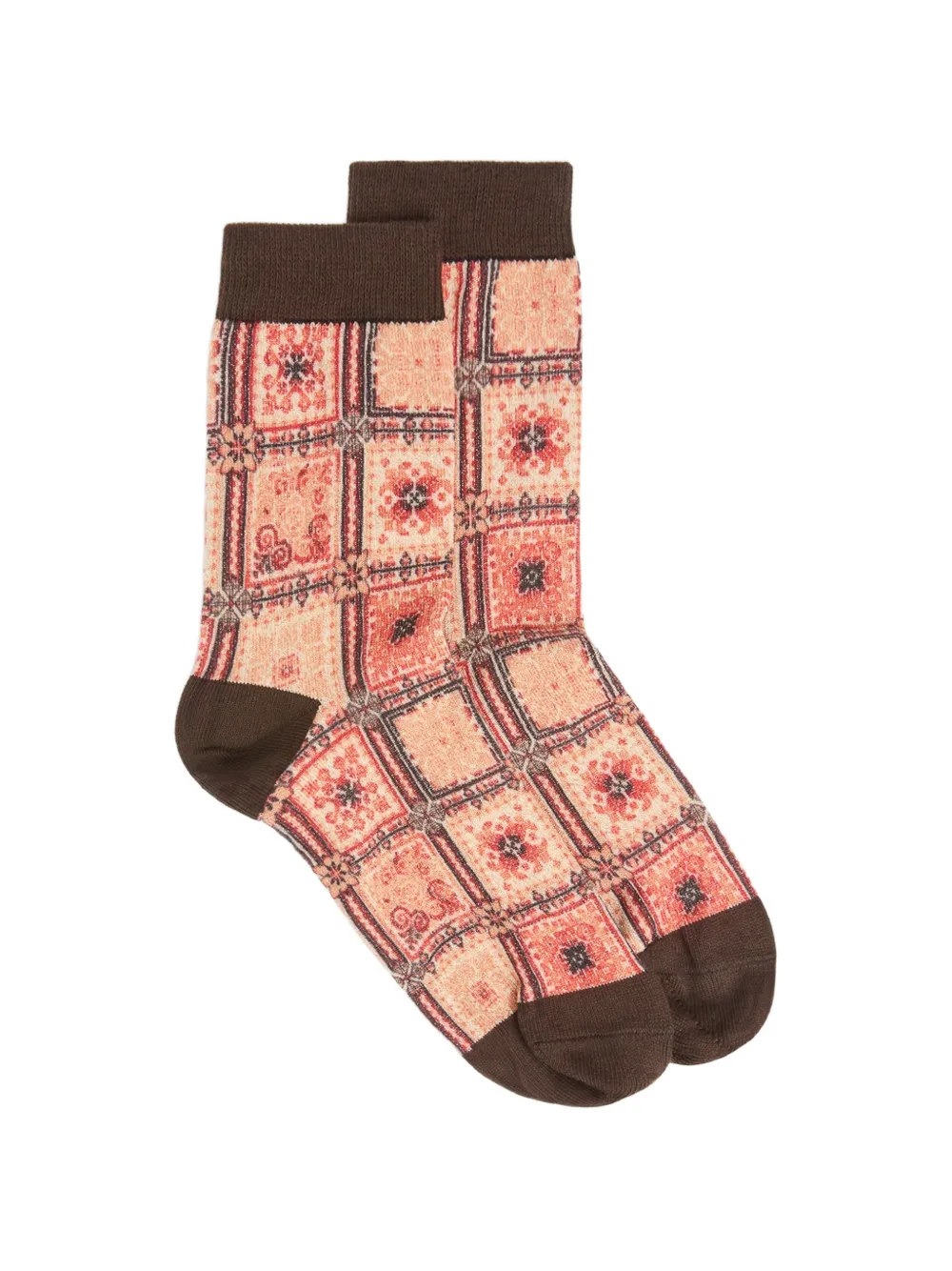 MOMONÌ Nanami pattern-print socks