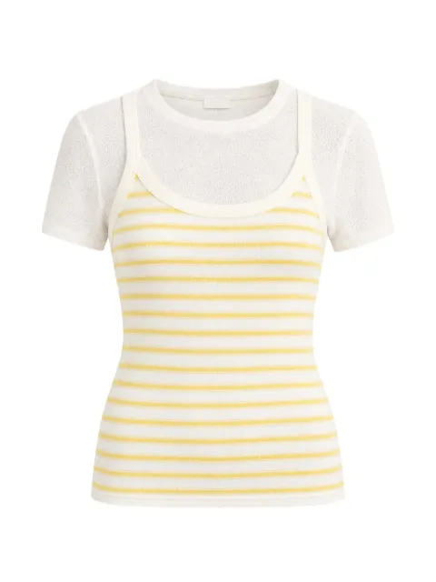 Vince striped layered T-shirt