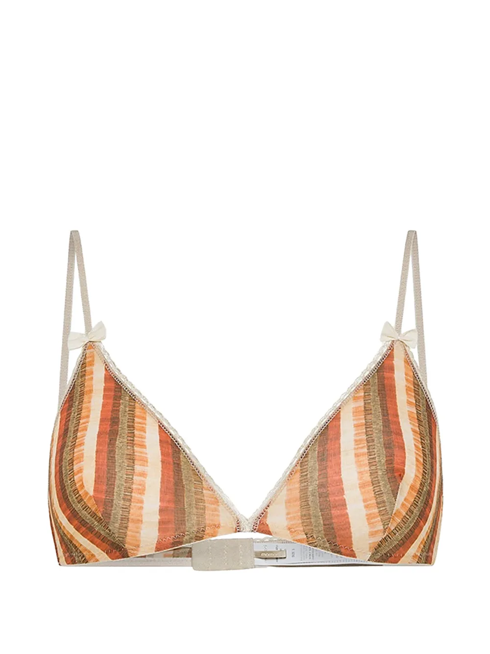 MOMONÌ Amethist triangle bra - Arancione