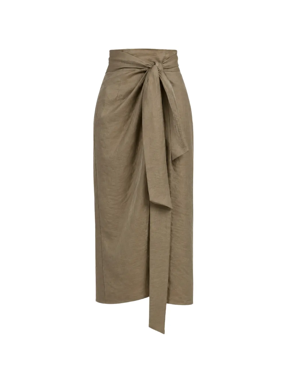 OTRO AMOR tie-fastening wrap skirt