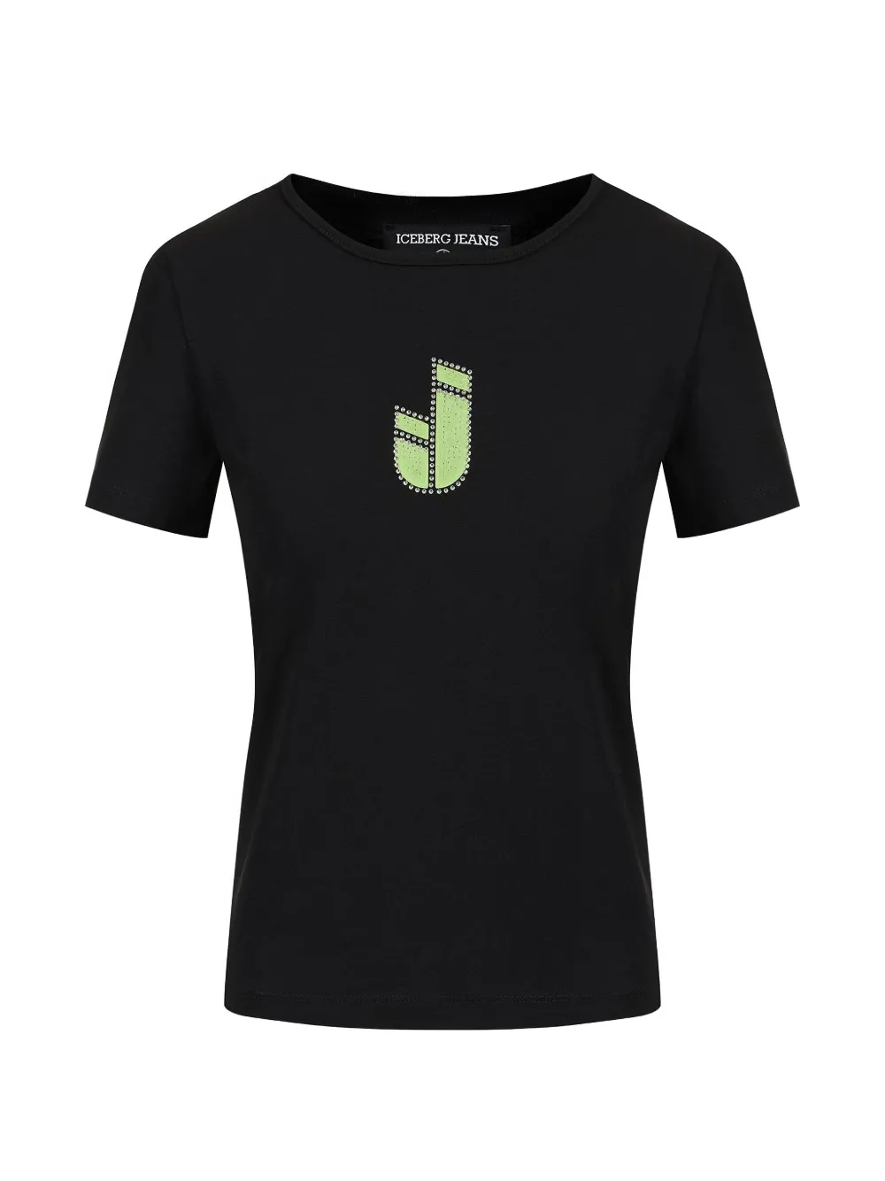 Iceberg crystal-embellished logo-patch T-shirt - Nero