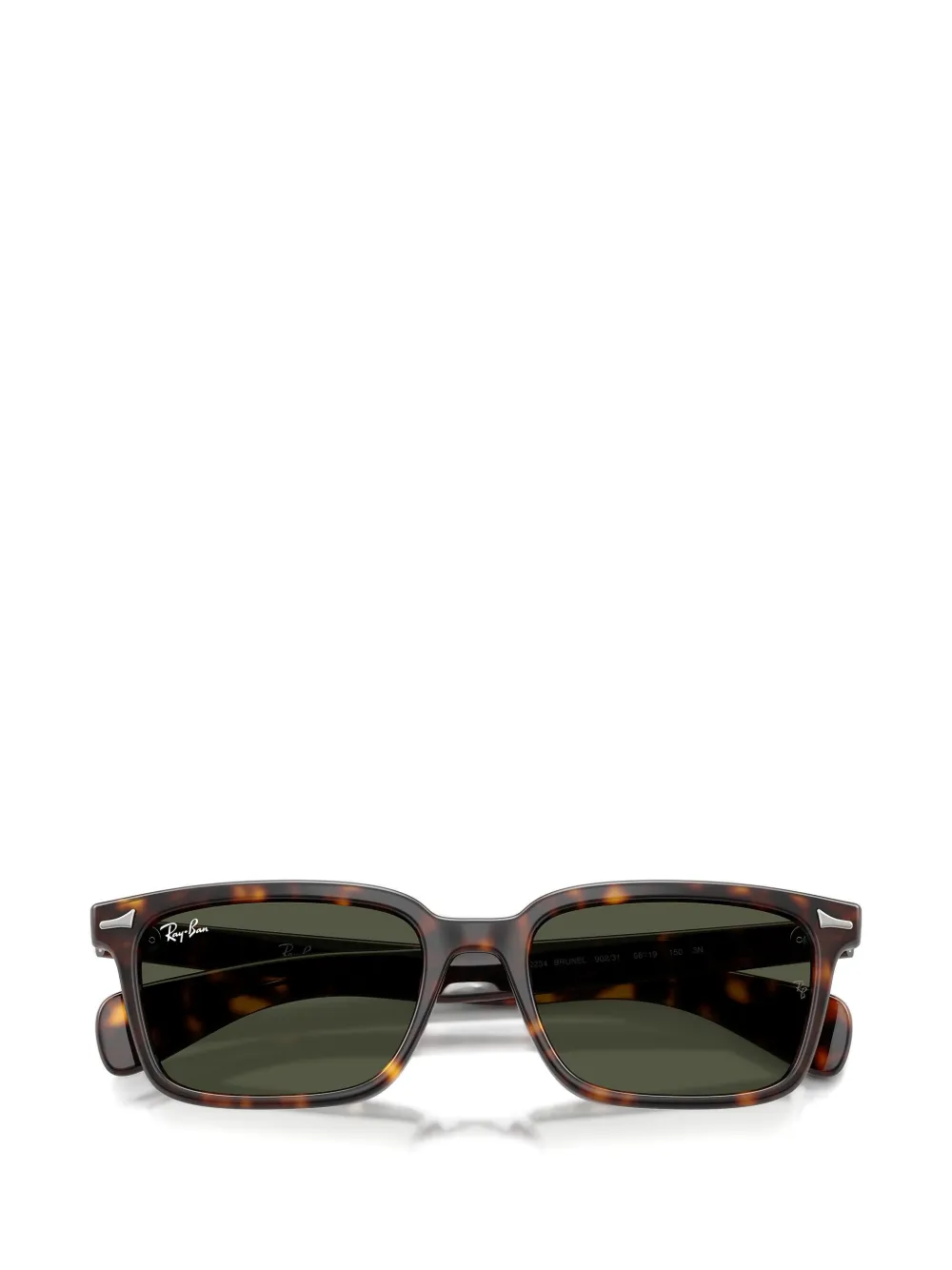 Ray-Ban Brunel zonnebril met rechthoekig montuur Bruin