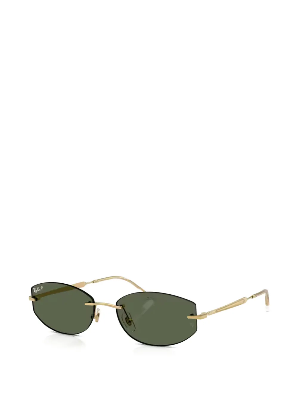 Ray-Ban Zonnebril met geometrisch montuur Goud
