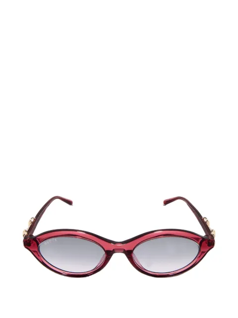 Gucci Horsebit oval-frame sunglasses