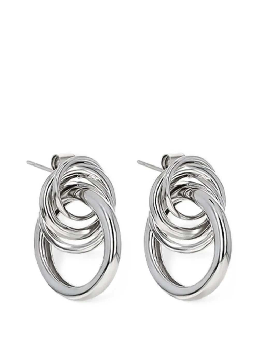 Justine Clenquet XL Cara interlocking earrings