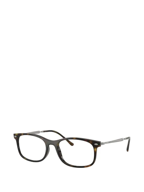 Ray-Ban tortoiseshell-effect rectangle-frame glasses
