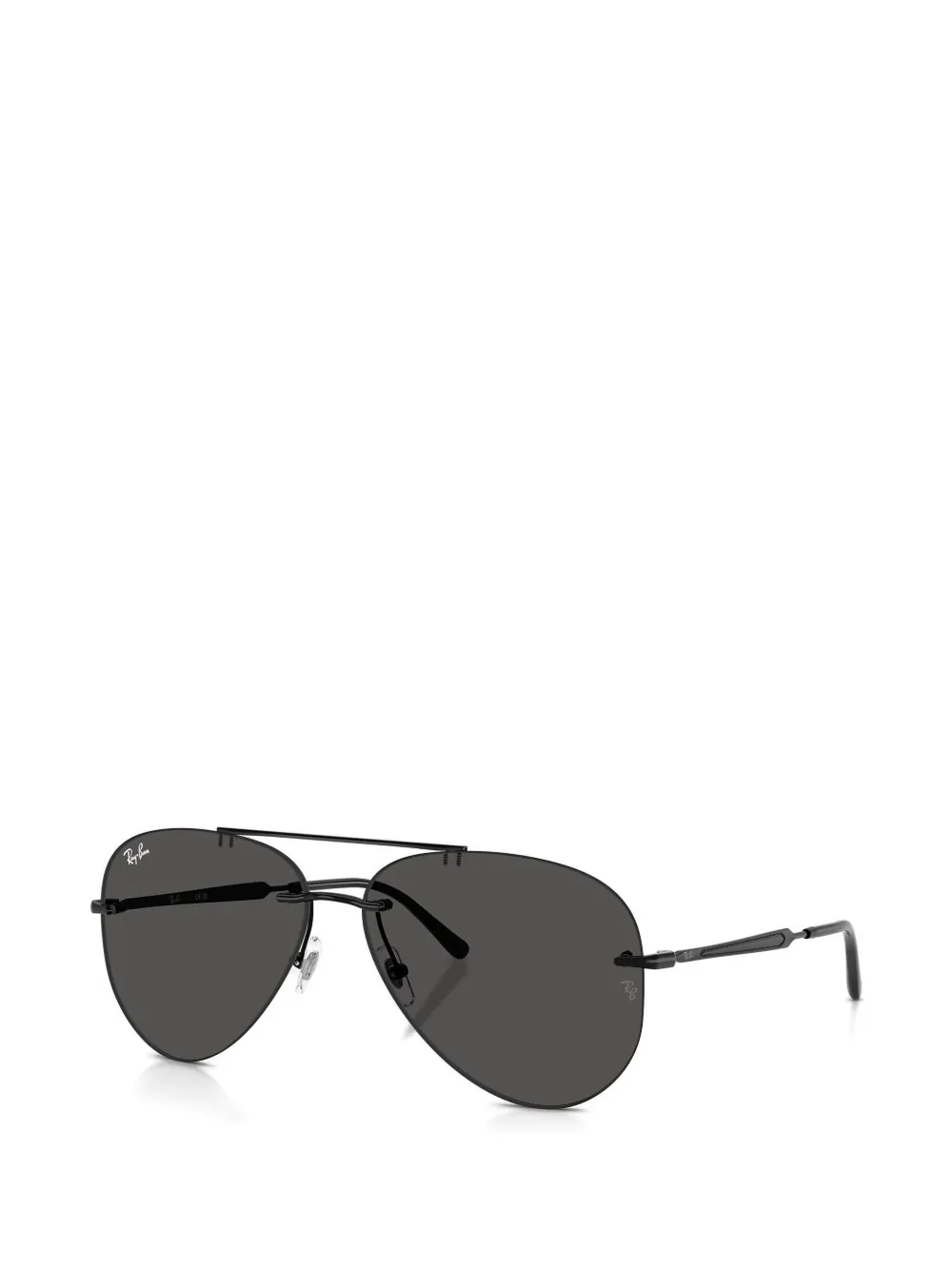 Ray-Ban Zonnebril met piloten montuur Zwart