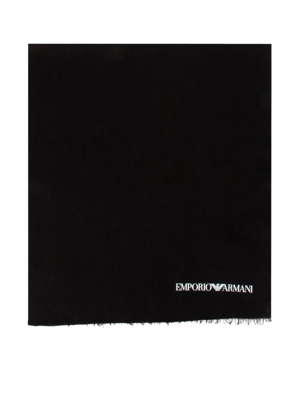 Emporio Armani Sjaal met logoprint Zwart