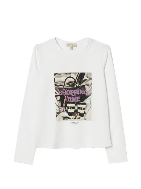 TWINSET Kids graphic-print long-sleeve T-shirt