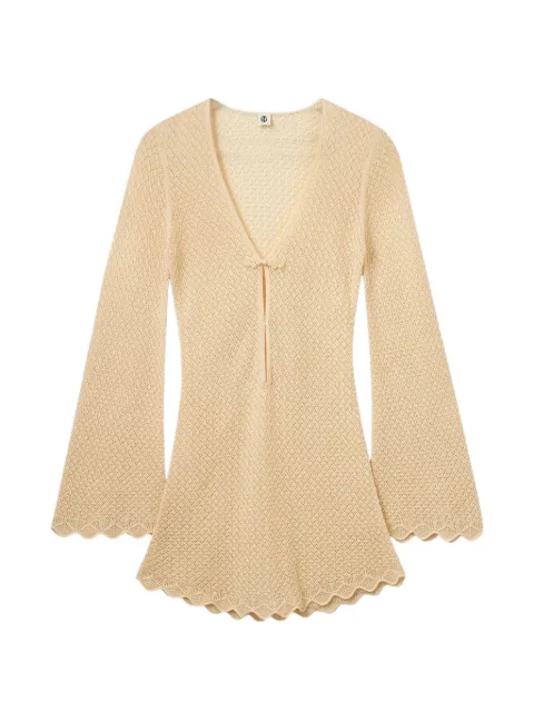 The Garment Tanzania crochet-knit scallop-edge dress