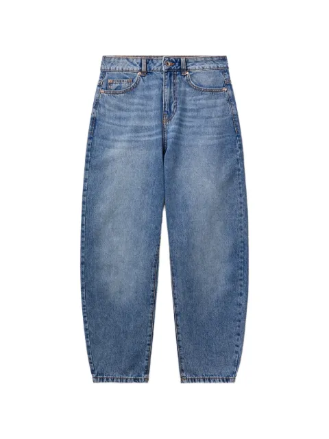 Benetton faded-effect whiskered jeans