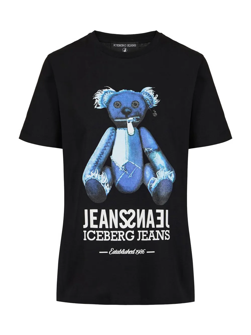 Iceberg T-shirt met beerprint Zwart