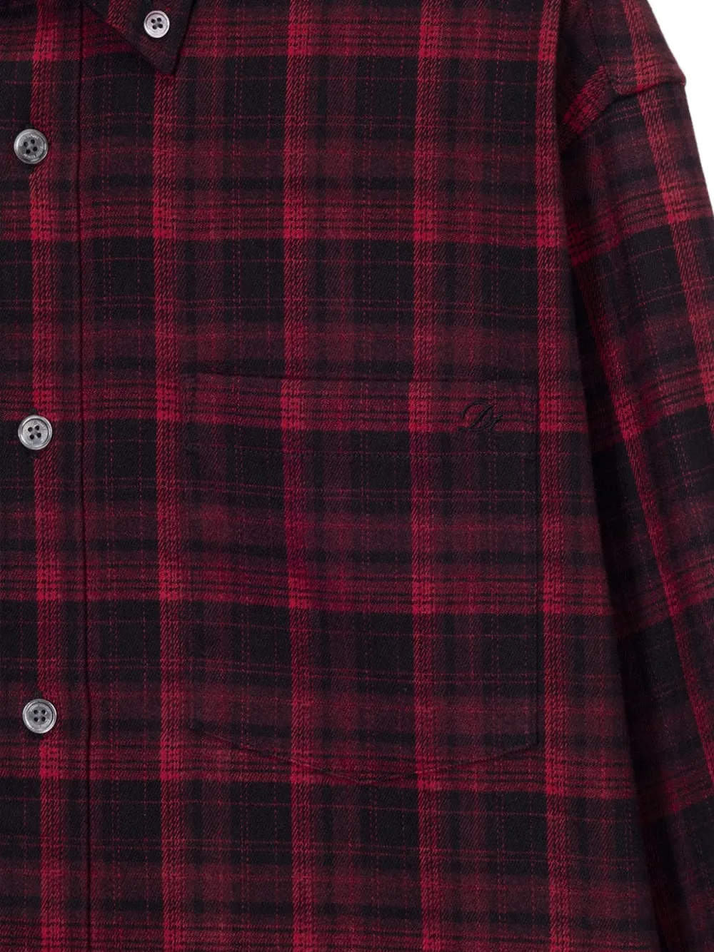 DUNST Geruit shirt Rood