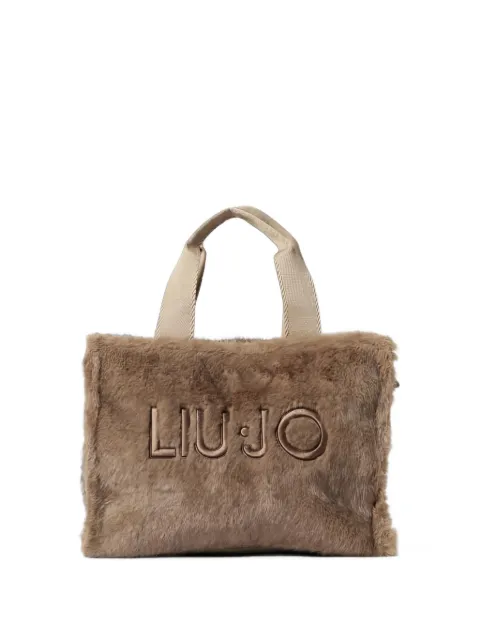 Liu Jo Kids logo-embroidered tote bag