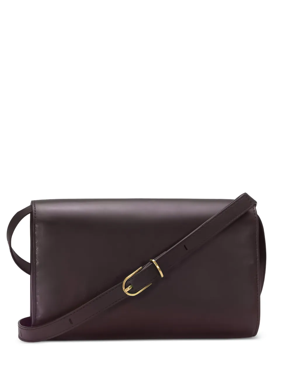 Vince leather crossbody bag - Marrone