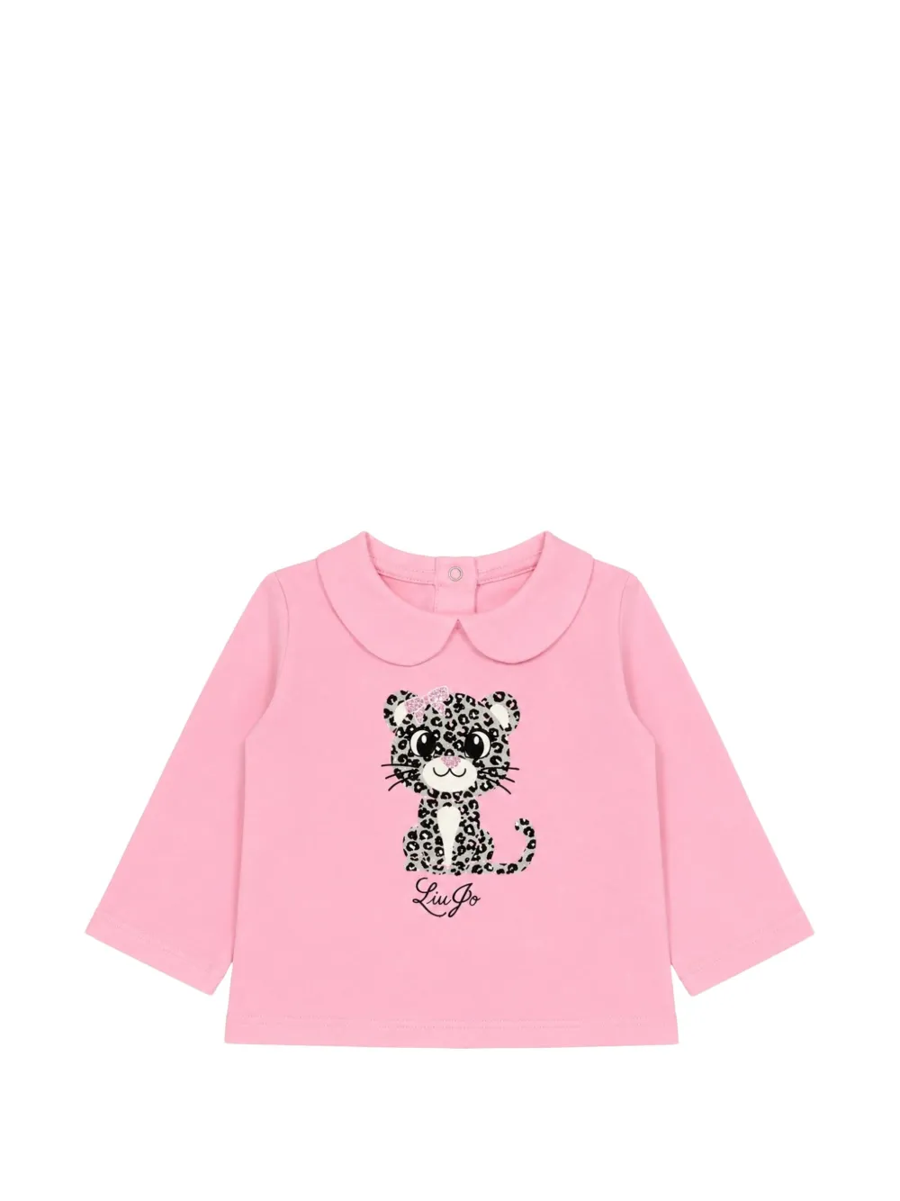 Liu Jo Kids Peter T-shirt met luipaardprint Roze