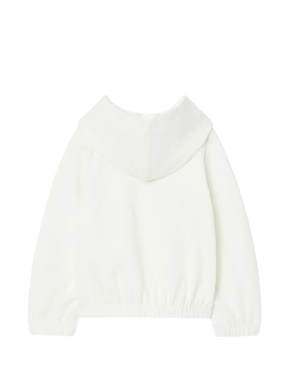 Liu Jo Kids Hoodie met elastische zoom en hertenprint Wit