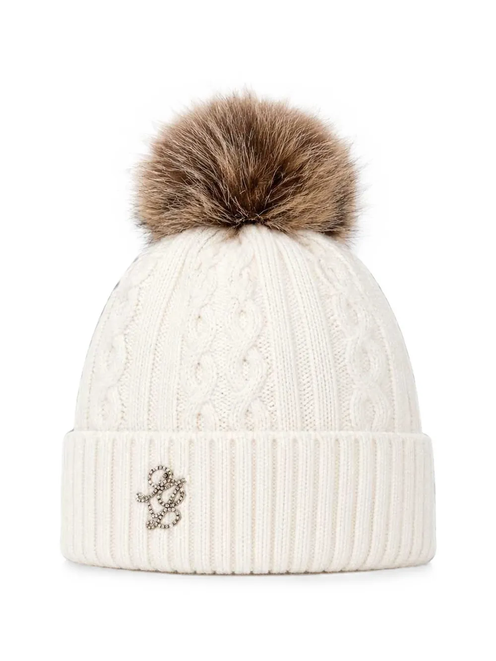 LIU JO knitted hat with pom-pom