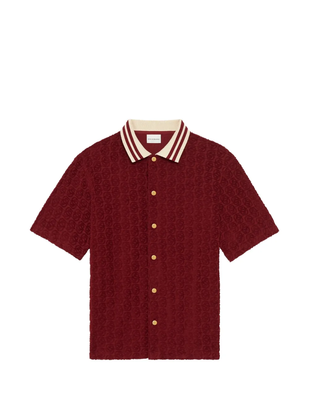 Drôle De Monsieur chemise à motif monogrammé - Rouge Drôle De Monsieur chemise à motif monogrammé - Rouge