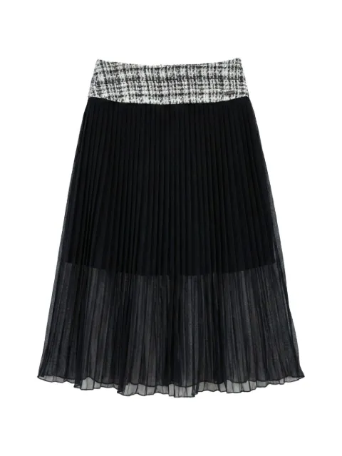 Monnalisa falda plisada de tweed