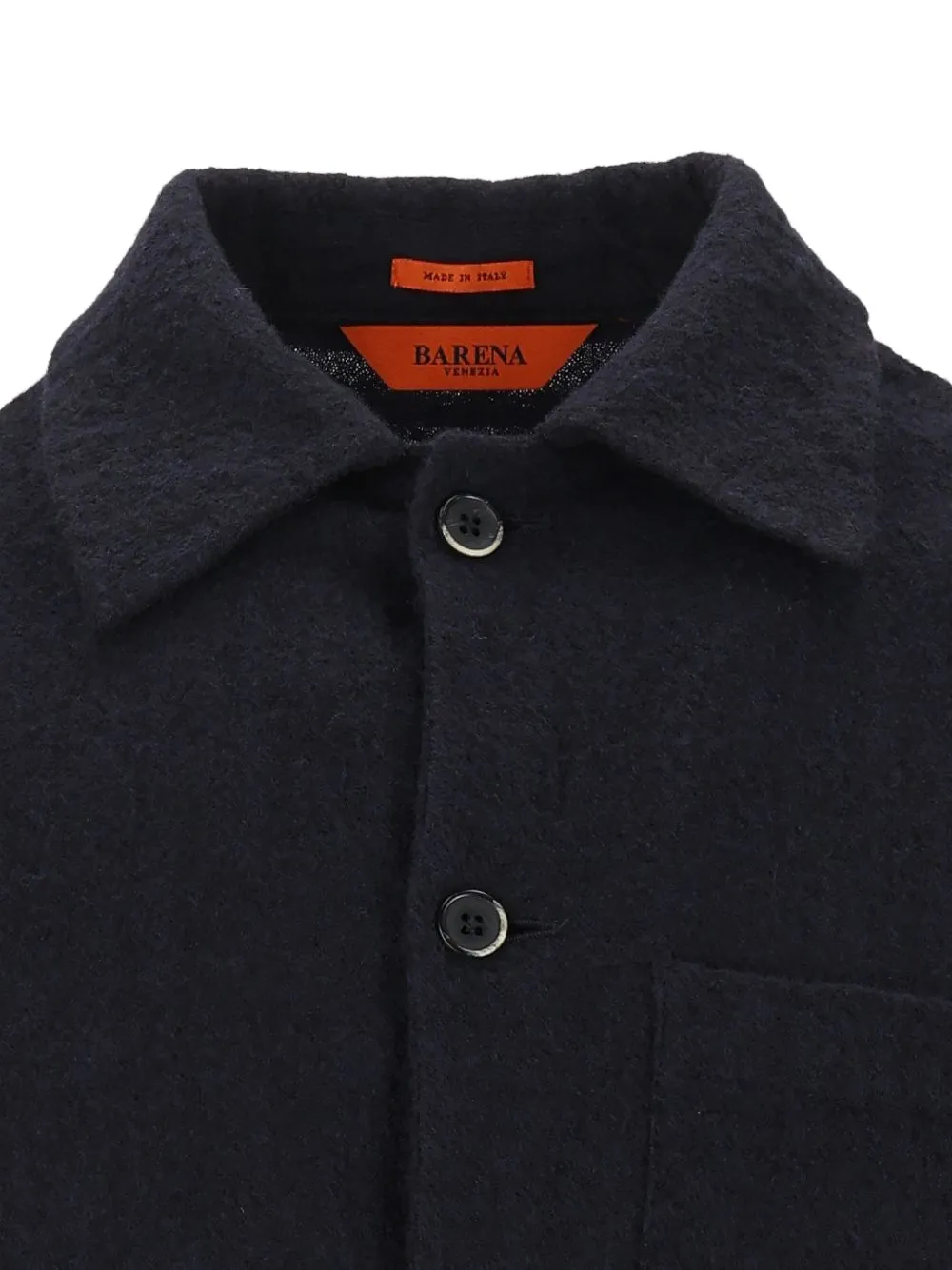 Barena Cedrone wollen shirtjack Blauw