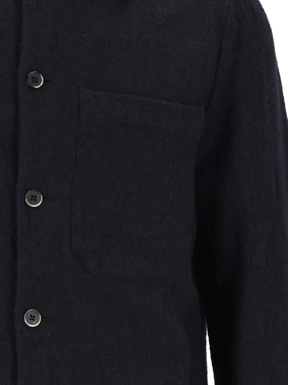 Barena Cedrone wollen shirtjack Blauw