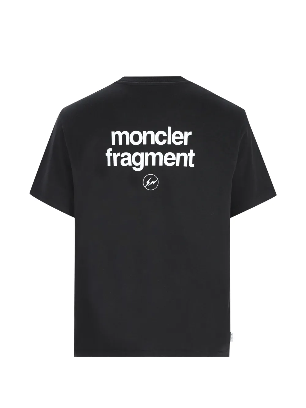 Moncler x Fragment logo-print T-shirt Zwart