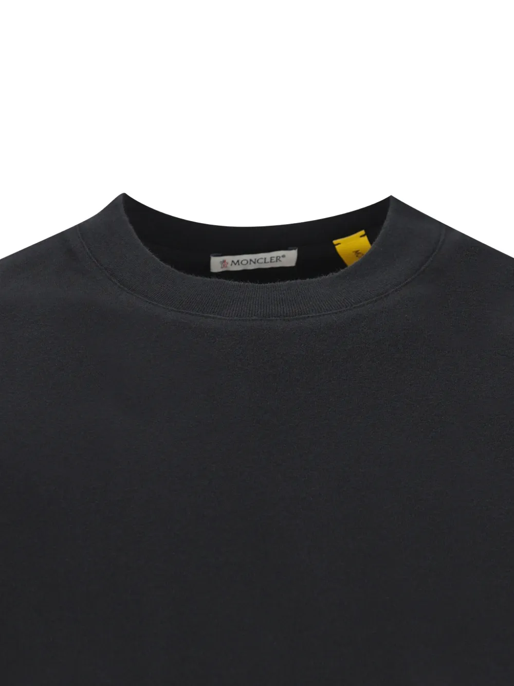 Moncler x Fragment logo-print T-shirt Zwart