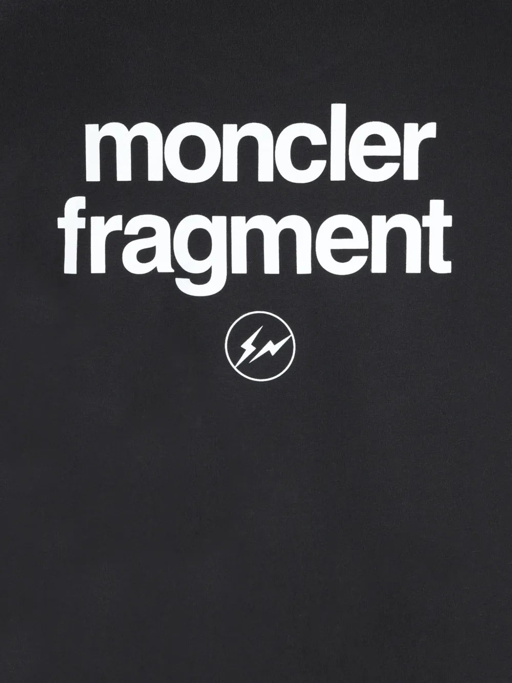 Moncler x Fragment logo-print T-shirt Zwart