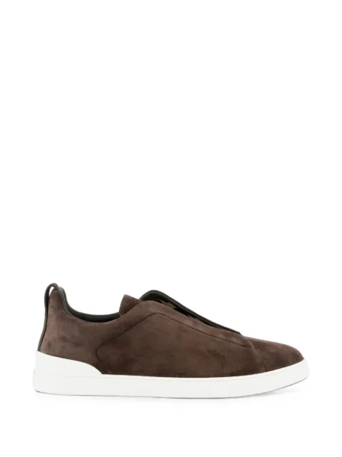 Zegna Triple Stitch suede sneakers