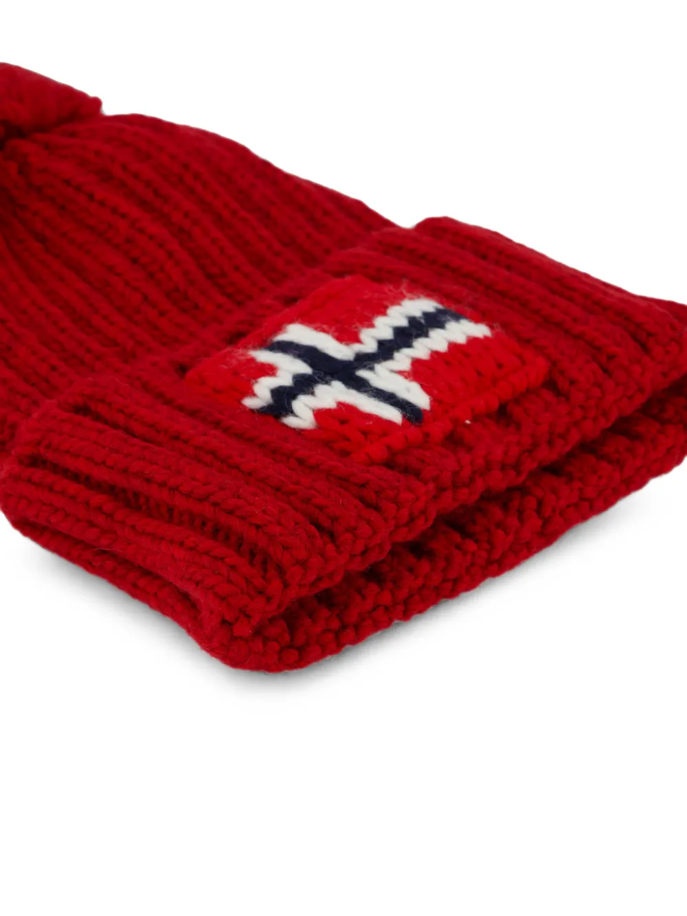 Napapijri Semiury muts met pompon Rood
