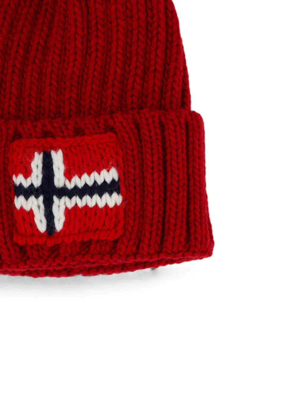 Napapijri Semiury muts met pompon Rood