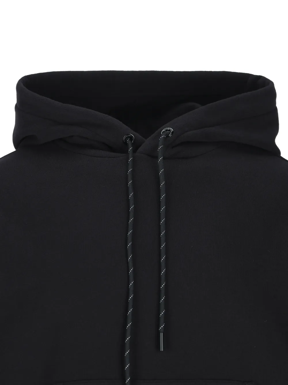 Moncler x Fragment logo-print hoodie Zwart