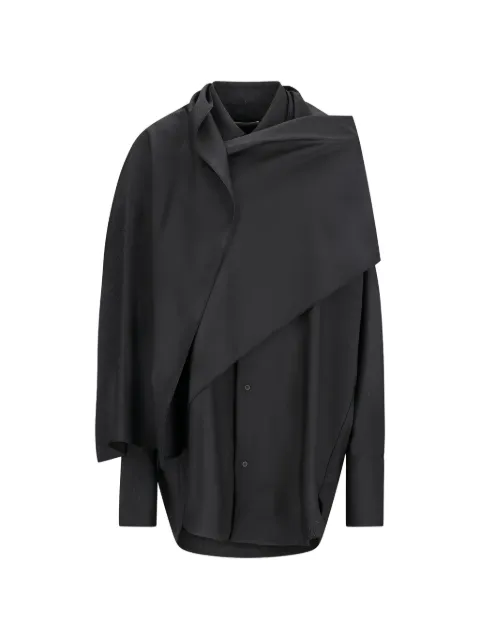 DARKPARK camisa Georgia de lana con mascada desprendible