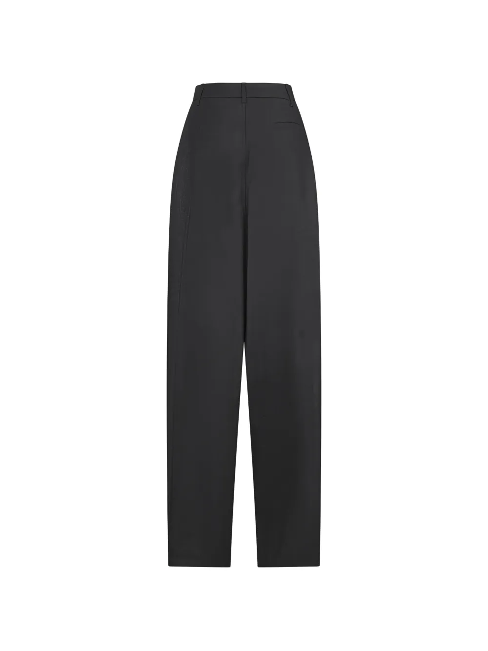 DARKPARK Phebe wollen lurex broek met wijde pijpen Zwart