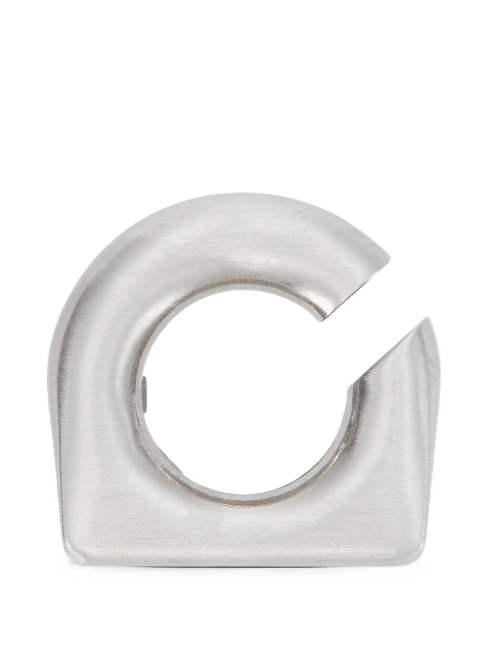 Rick Owens sculptural crystal-embellished ear cuff - Argento