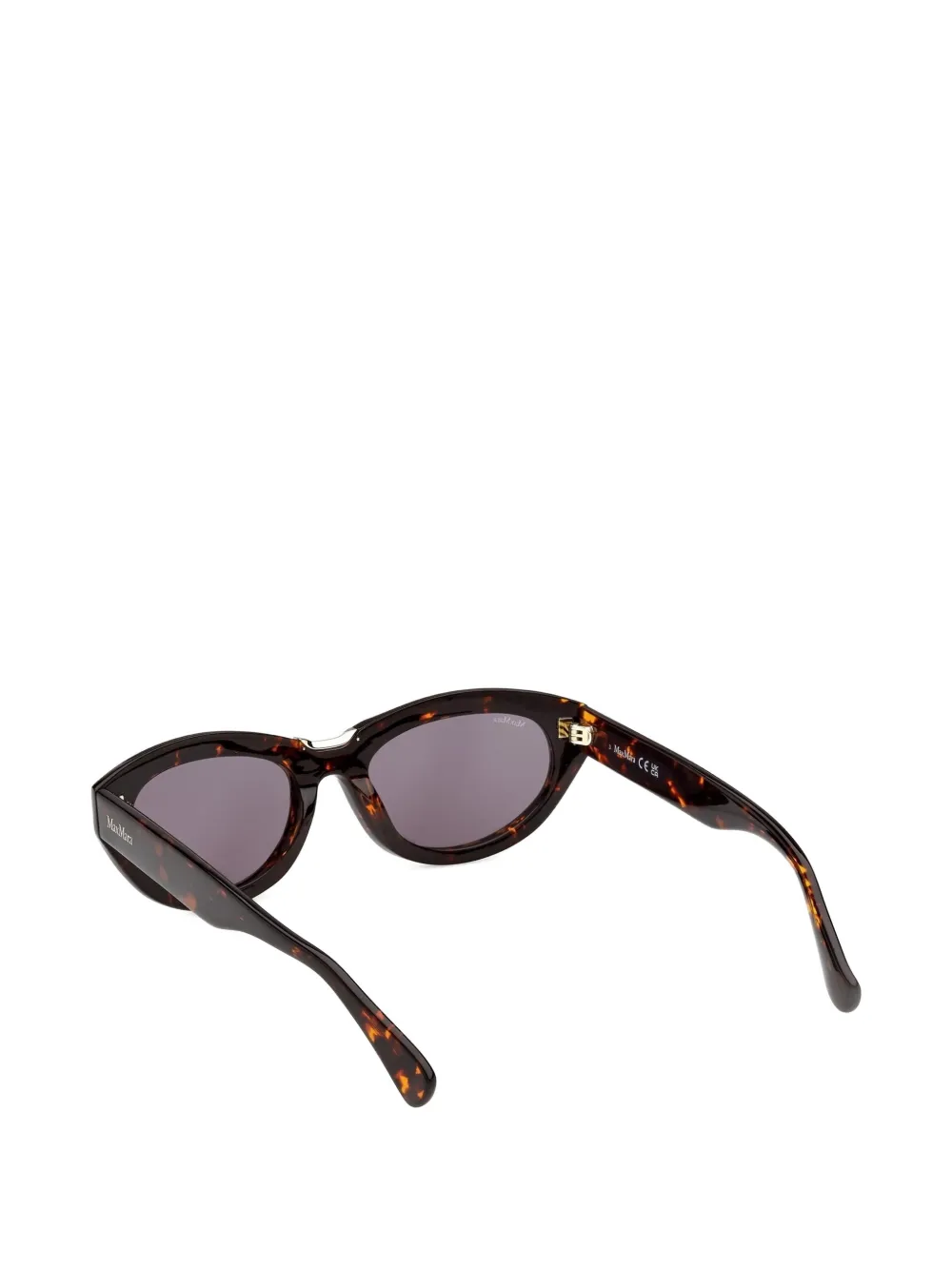 Max Mara Eyewear Zonnebril met schildpadschild-effect Bruin