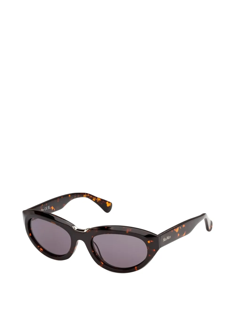 Max Mara Eyewear Zonnebril met schildpadschild-effect Bruin