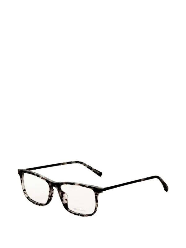 Chopard Tortoise-shell Rectangle-frame Glasses in Grey