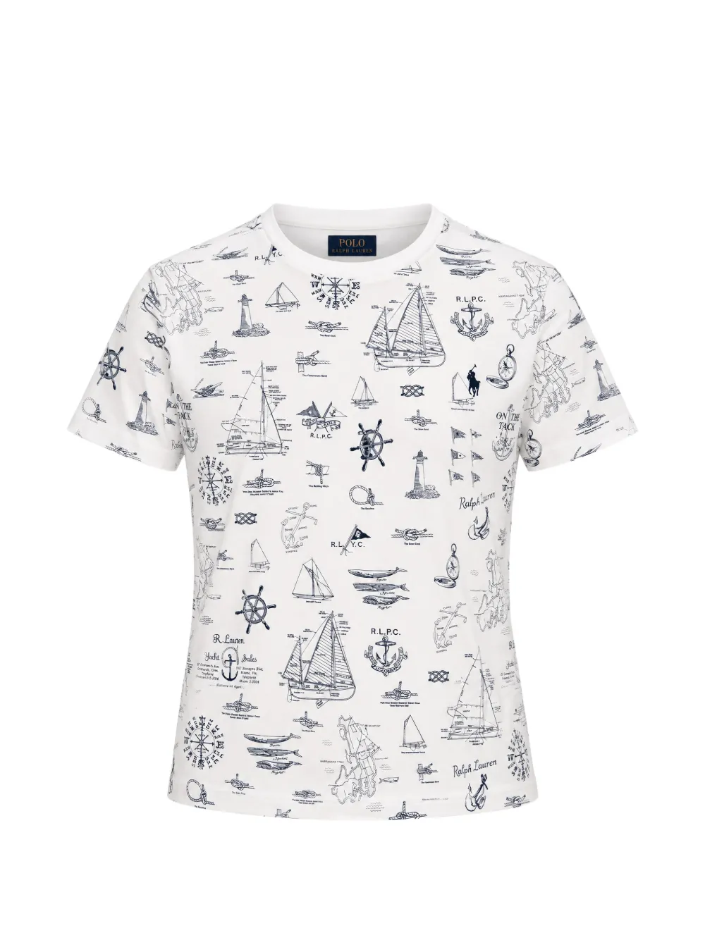 Polo Ralph Lauren nautical-print T-shirt - Bianco