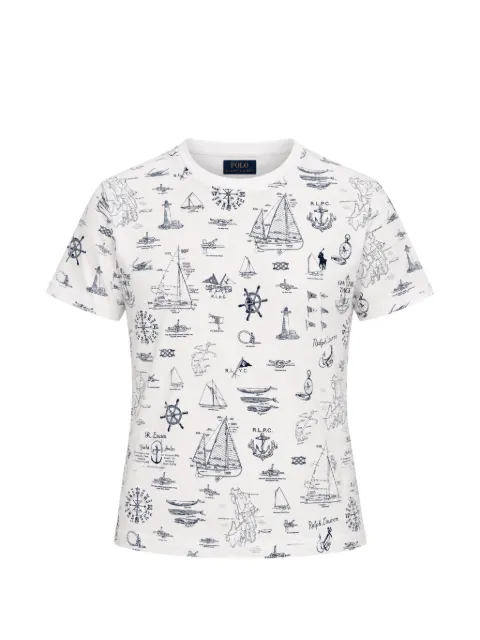 Polo Ralph Lauren playera con estampado náutico