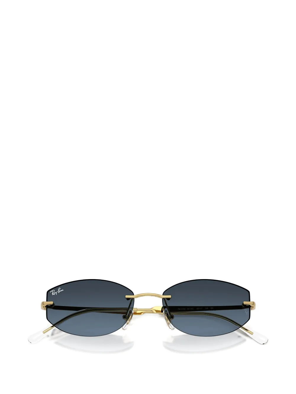 Ray-Ban Zonnebril met randloos geometrisch montuur Goud